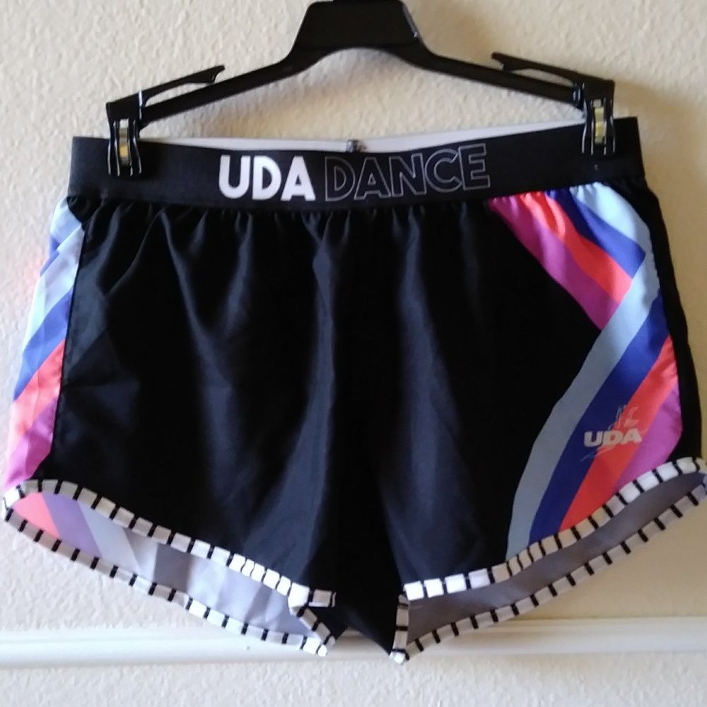 SOLD SOLD Varsity Black /Colorful Active Short S - Picture 15 of 16